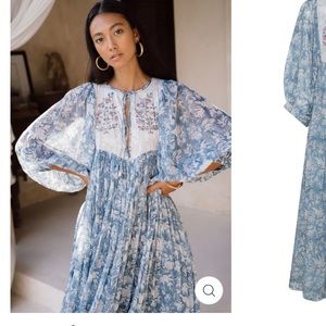 Daughters of india Jaya midi dress xs nwt